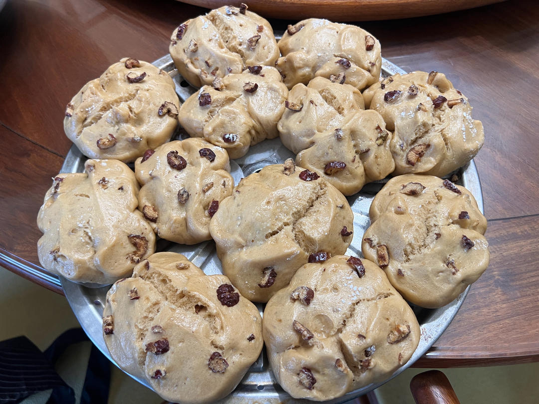 特香特细腻的波兰种红糖开花馒头