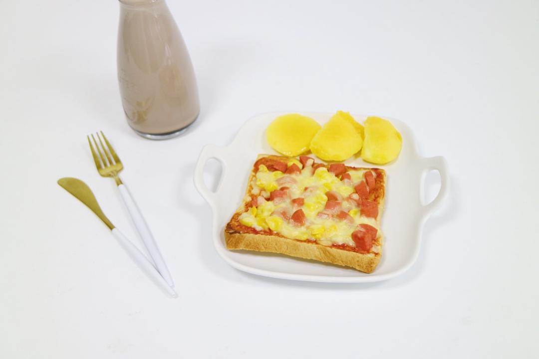 吐司培根小批萨