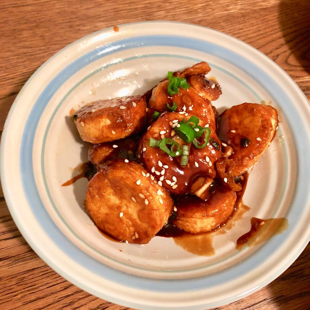 🔥超快手～酱汁日本豆腐，外酥里嫩