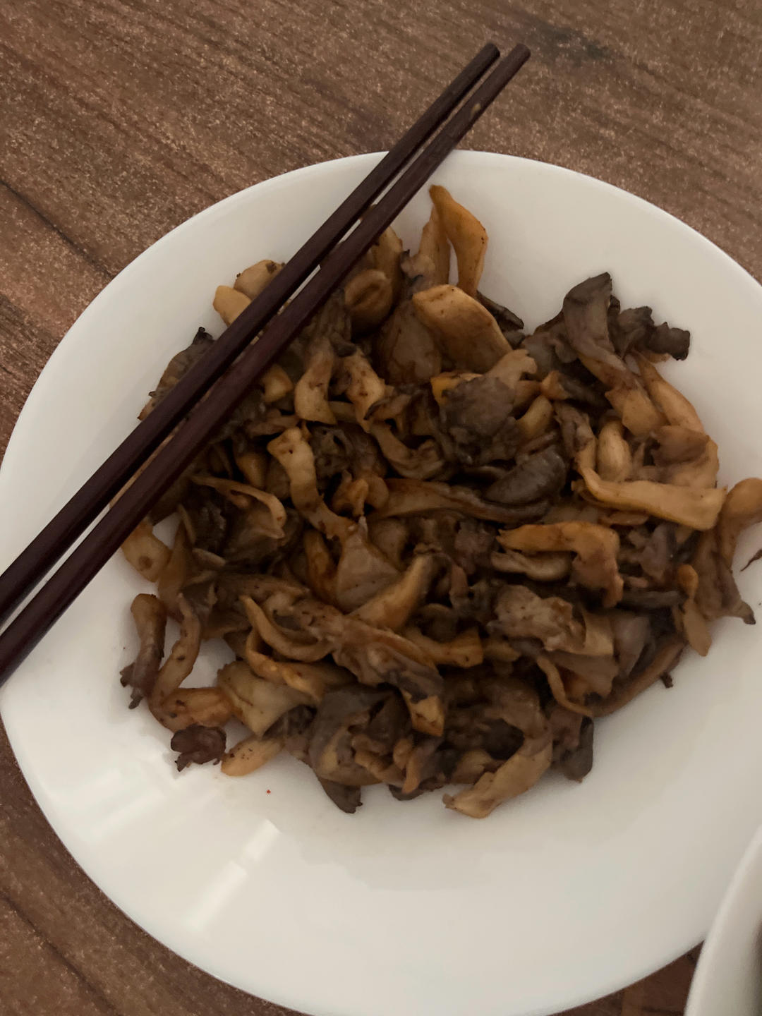 干煸平菇（有肉的味道）