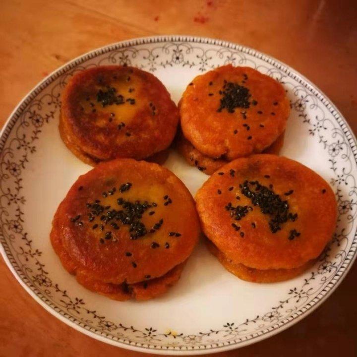 芝香柿子糯米饼——秋日时令小饼