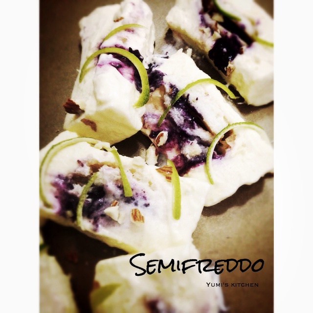柠檬蓝莓冰淇淋蛋糕Semifreddo