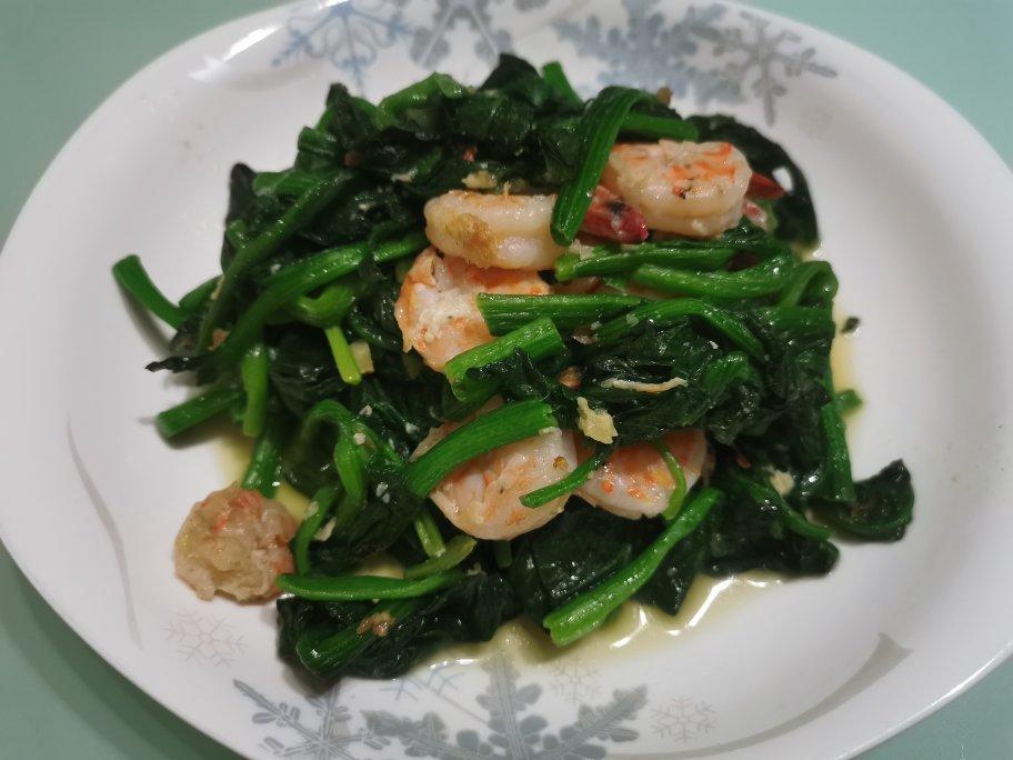 菠菜虾仁