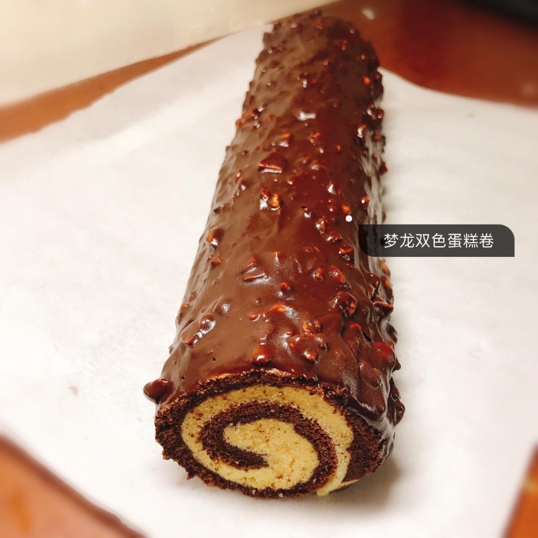 🍫梦龙蛋糕卷. 巧克力脆皮蛋糕卷 by pink-rabbit