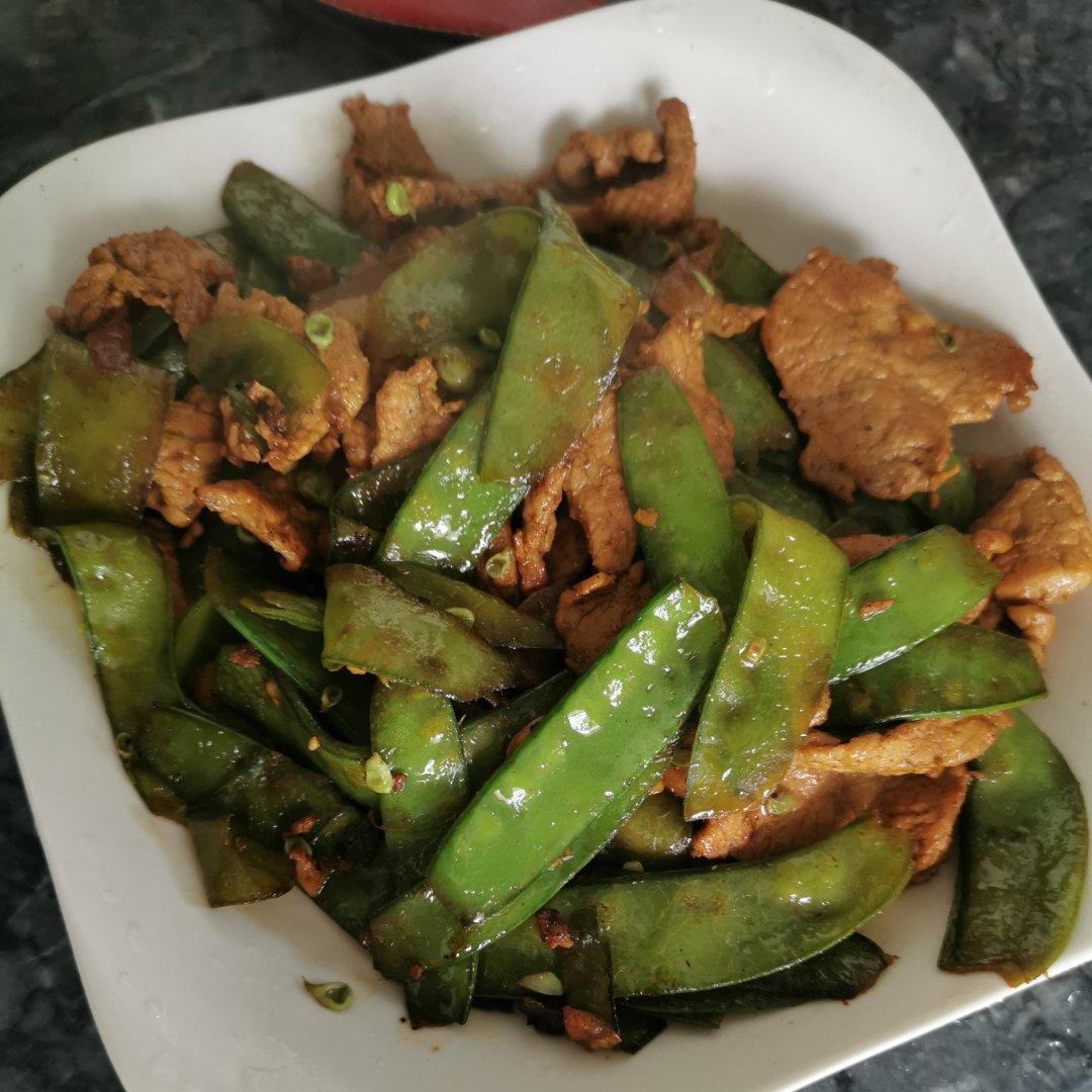荷兰豆炒五花肉