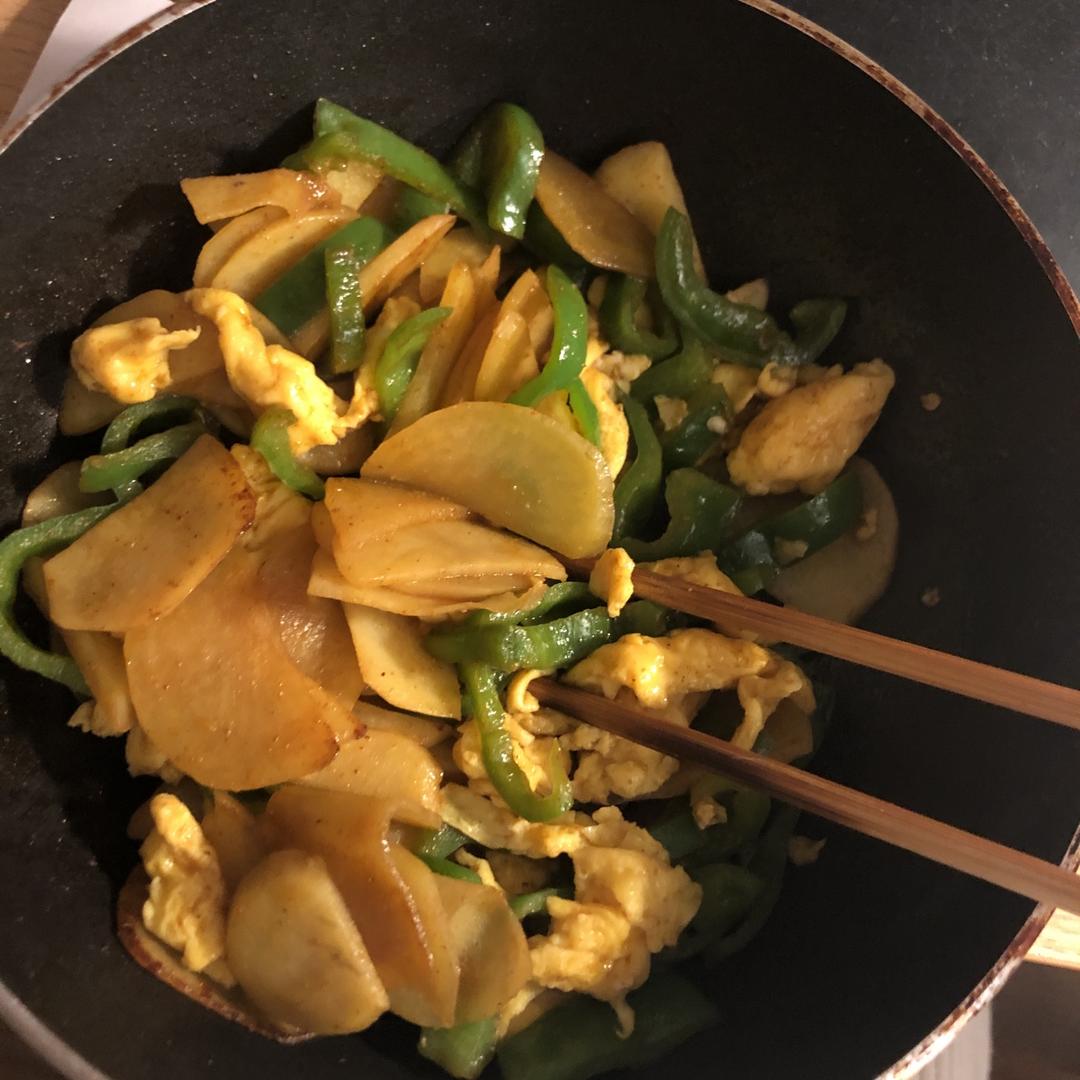 不一样的青椒土豆片