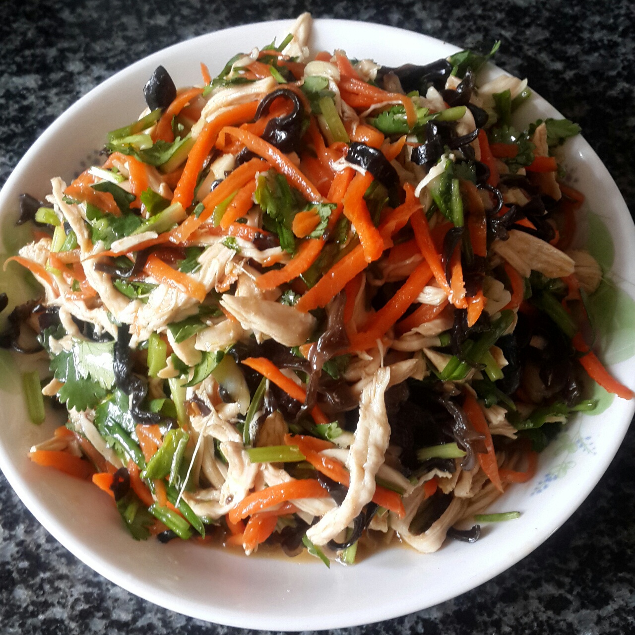 减脂健身｜凉拌手撕鸡丝（香辣&麻油版）