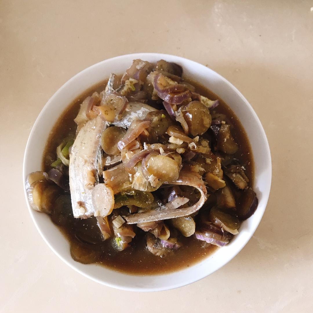 茄子焖带鱼