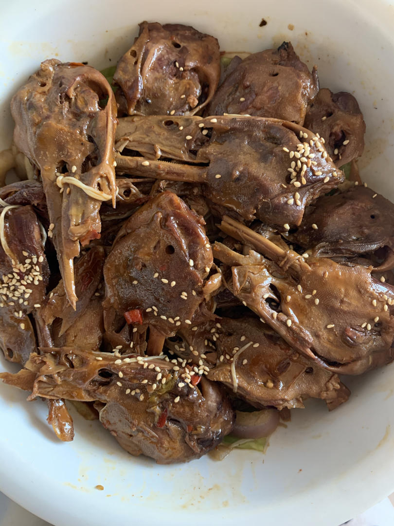 干锅辣鸭头–配菜随意
