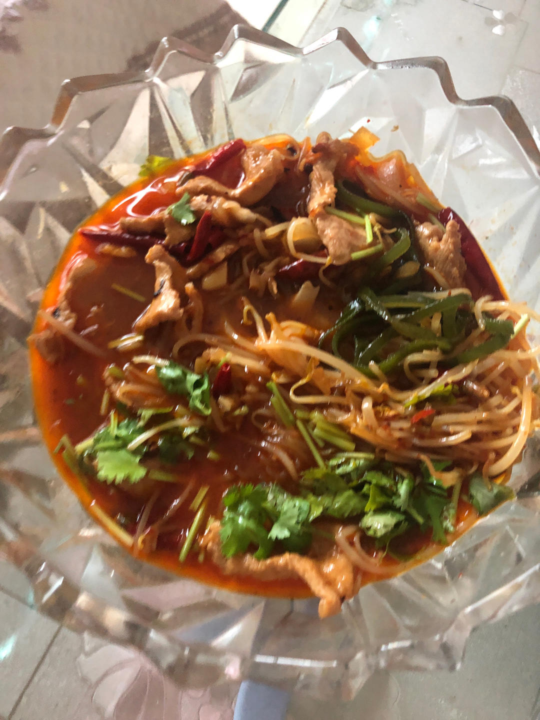 跟四川朋友学的水煮肉片 这也太香了！！