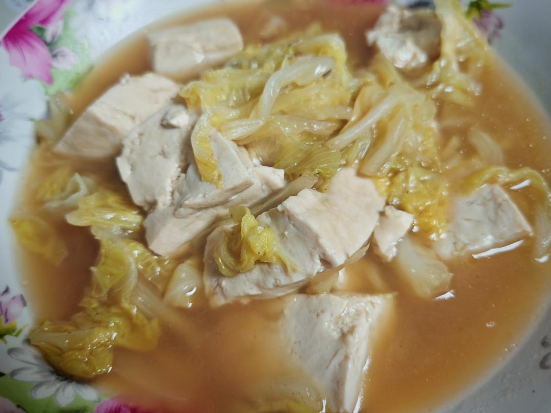 冬季最爱的家常菜！大白菜炖大豆腐或干豆腐