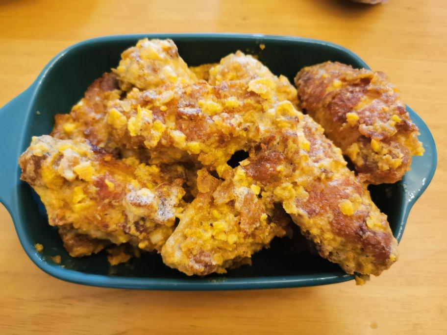 （少油版）琳哥的咸蛋黄焗鸡翅