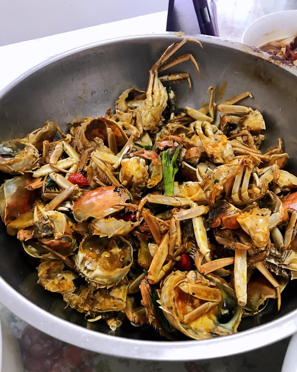 幸福美味diy做的炒螃蟹
