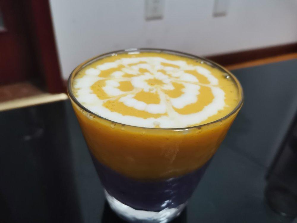 紫薯芒果布丁