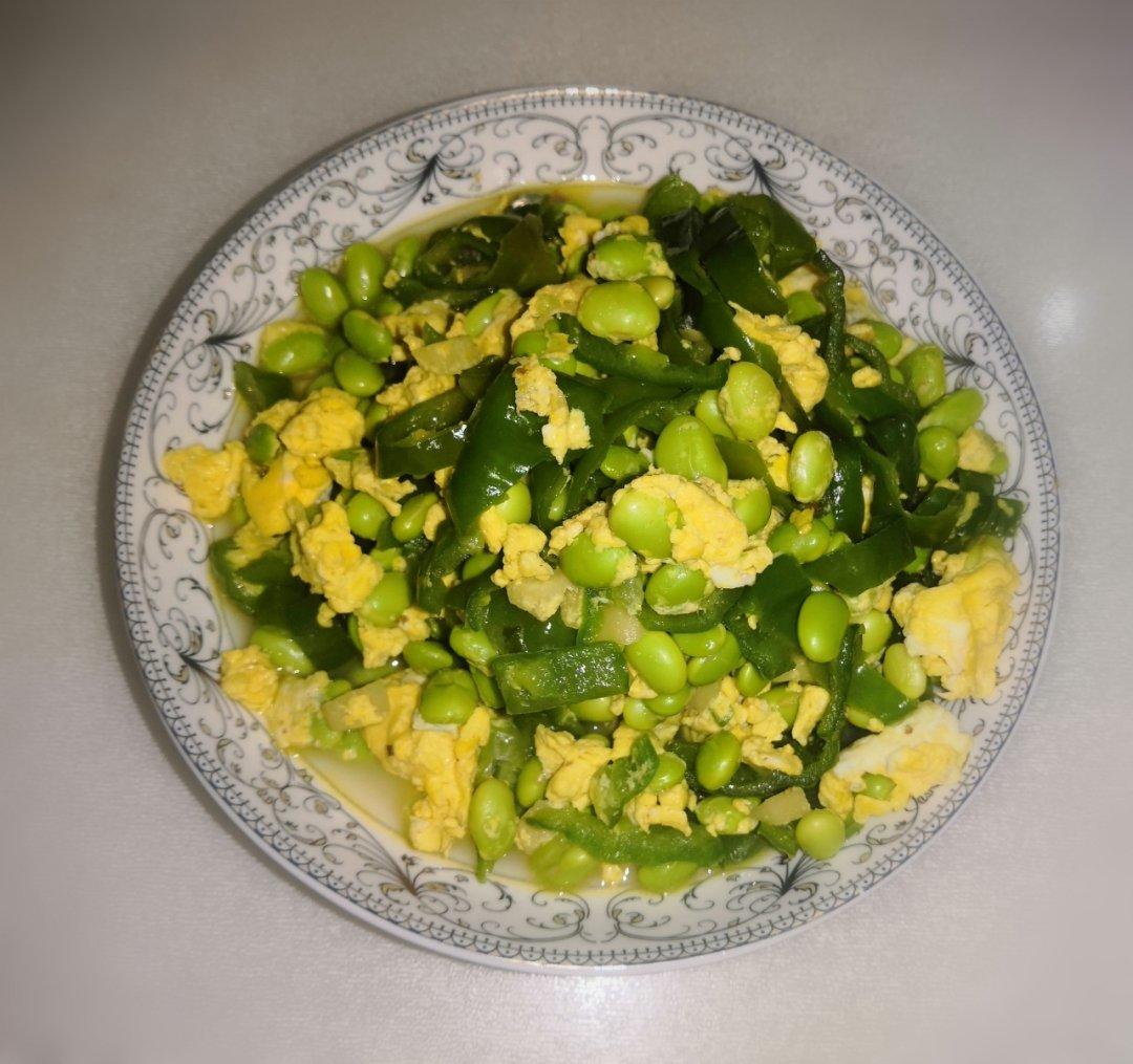 毛豆米炒鸡蛋