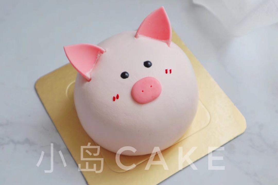 小岛467做的小猪蛋糕