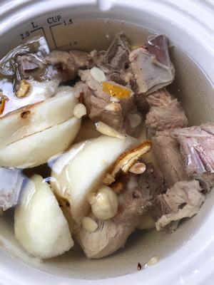秋季养生汤系列清心润肺雪梨玉蝴蝶药材排骨汤的做法 步骤2