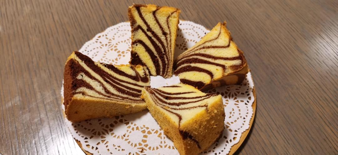 斑马纹戚风蛋糕