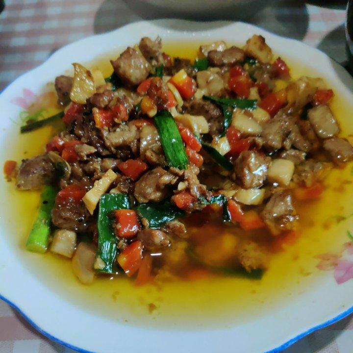 杏鲍菇炒牛肉粒