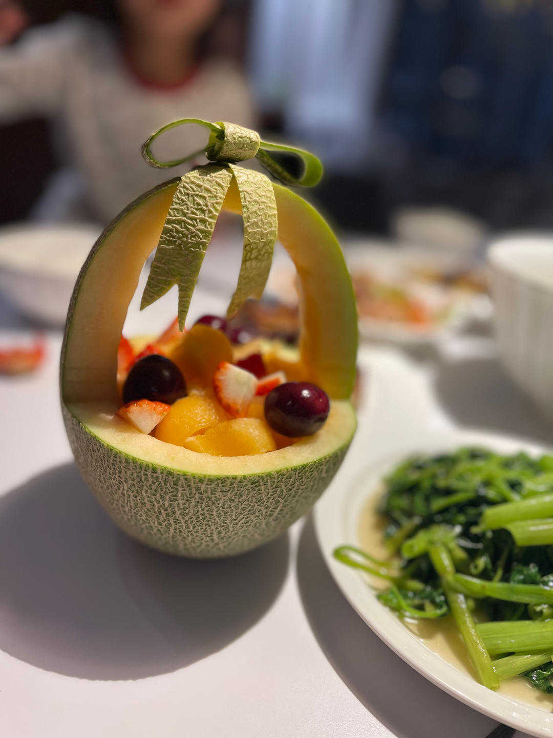 哈密瓜果盘切法