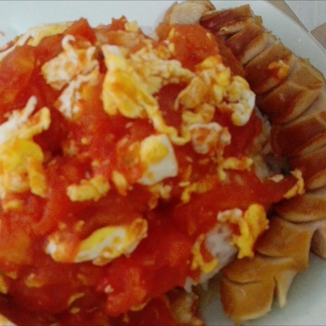 番茄炒蛋盖饭