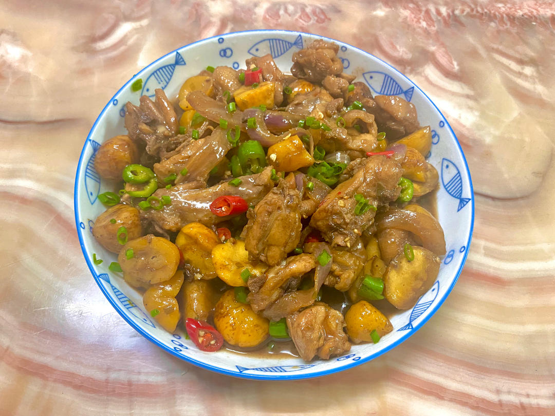 板栗焖鸡