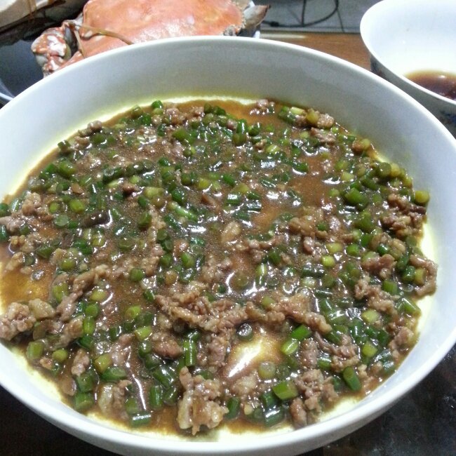 肉末豆腐蛋羹
