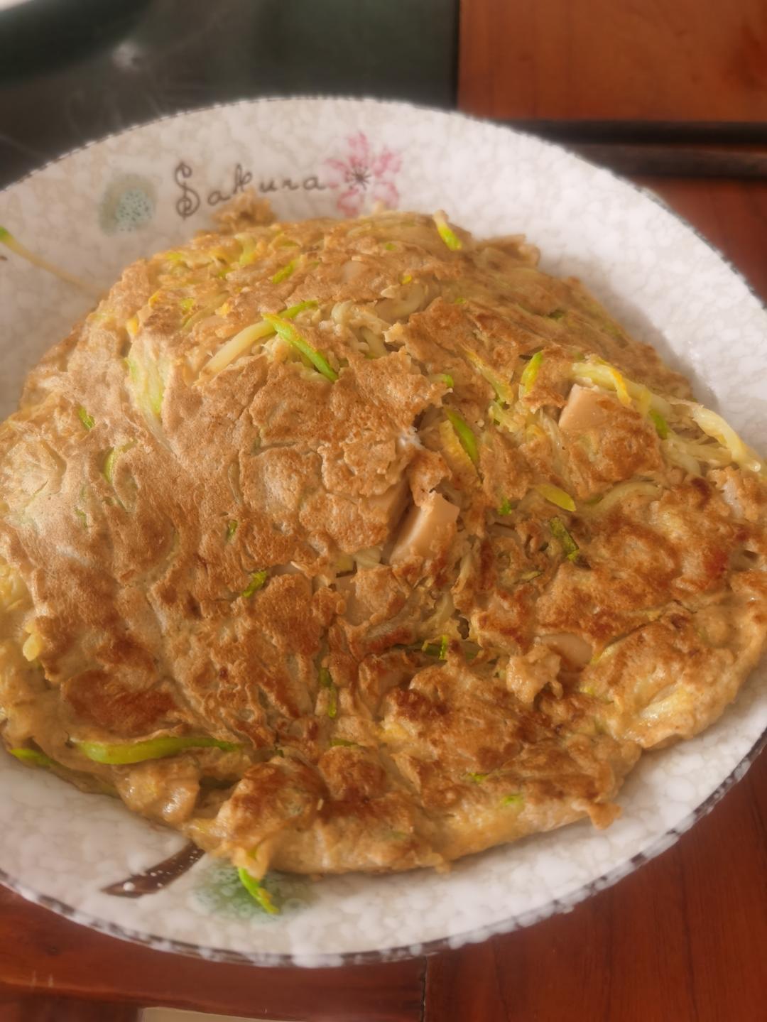 西葫芦鸡蛋饼（土豆丝饼、香芋丝饼或者其他丝饼😂）