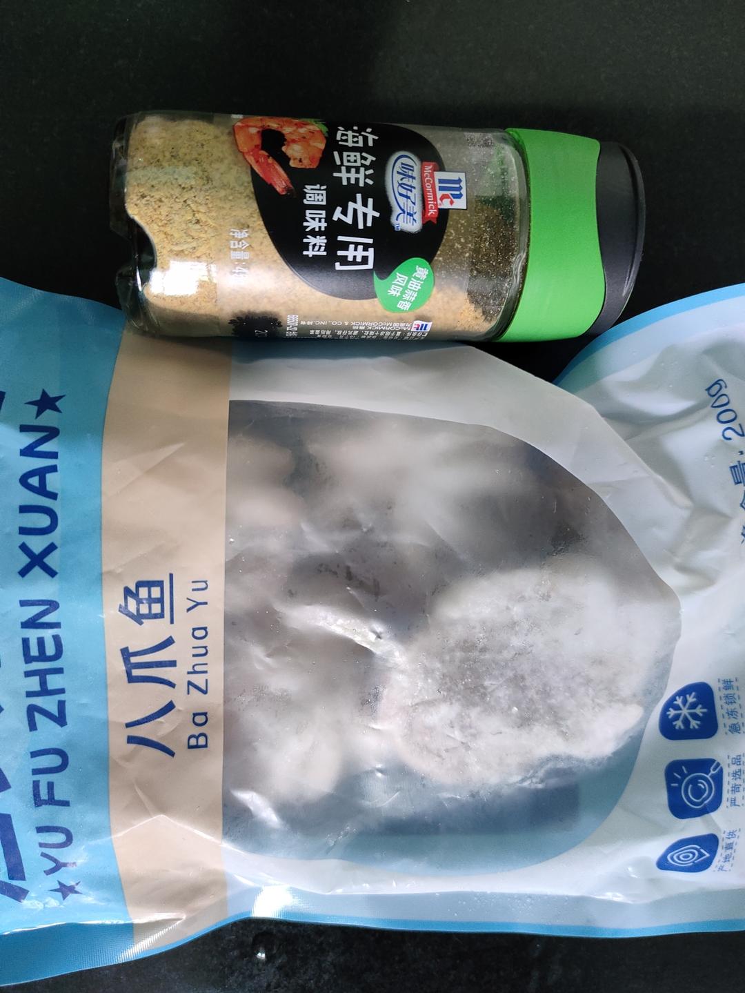 寻鲜食谱 蒜香八爪鱼的做法 步骤1