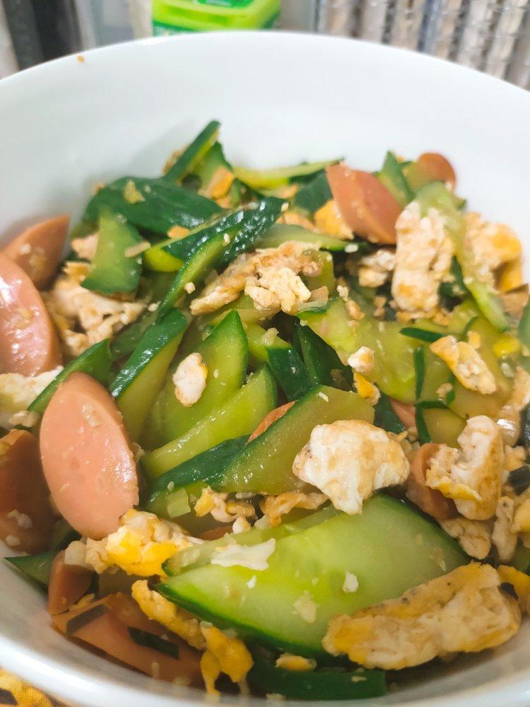 隔壁小孩馋哭的黄瓜炒蛋