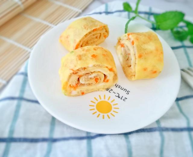 奶酪肉松厚蛋烧 宝宝辅食营养食谱菜谱的做法