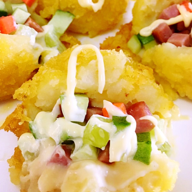 脆皮土豆芝士球