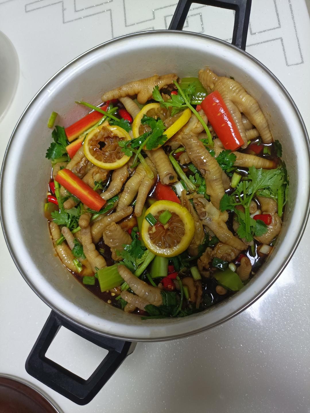 🍋柠檬百香果🌶️酸辣网红鸡爪
