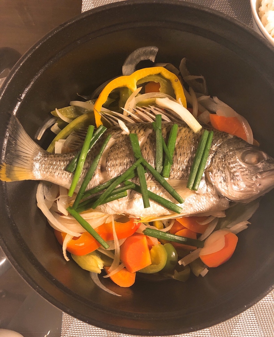 【菜鸟逆天菜】鲜鱼伴时蔬——Staub铸铁锅