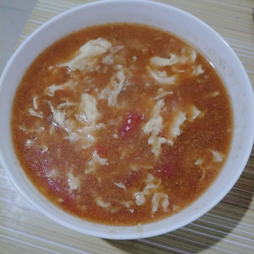 西红柿鸡蛋疙瘩汤