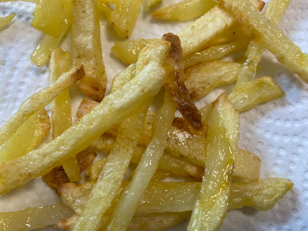 空气炸锅薯条&不用速冻版&超快手 现做现吃