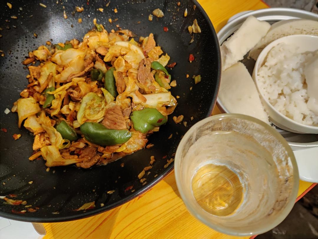 圆白菜炒肉片（秘制）