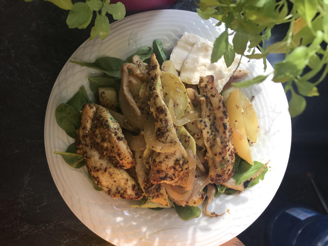 【健康三餐】蜂蜜芥末土豆烤鸡胸