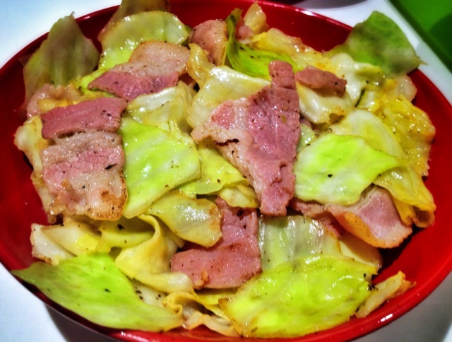 培根手撕包菜