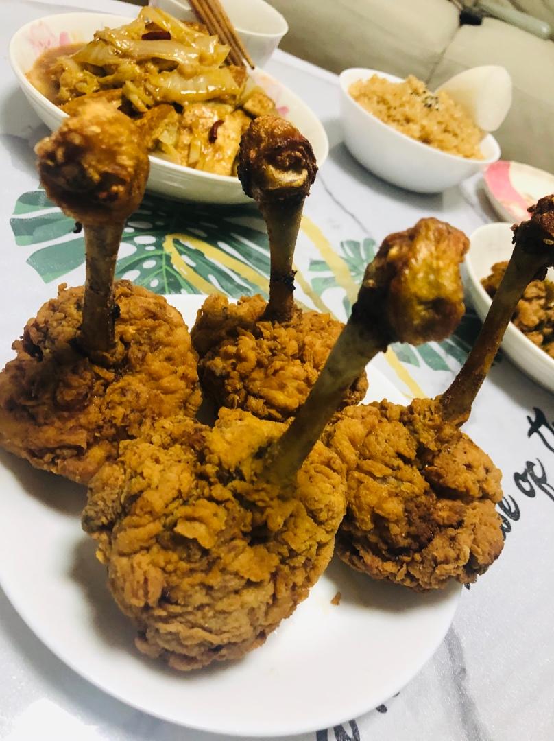不用炸鸡粉也可以炸出酥脆炸鸡腿