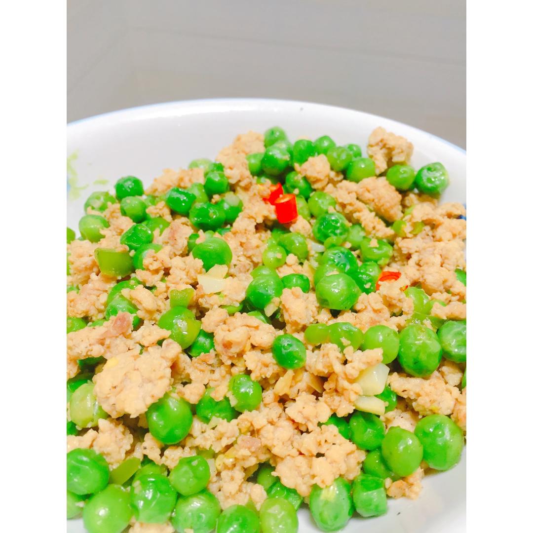 豌豆炒肉末
