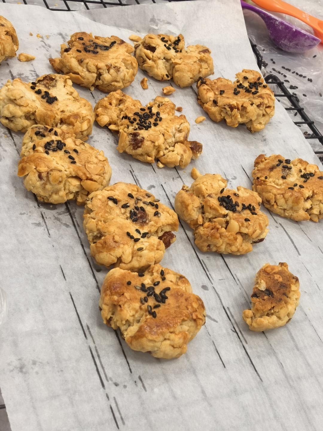 葡萄干花生酥（低油低糖版）