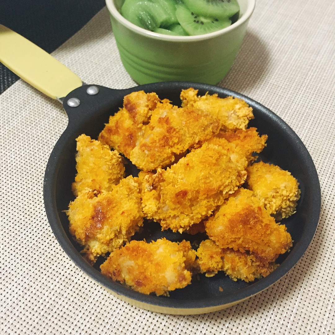 无油鸡米花 (KFC-style Chicken Popcorn)