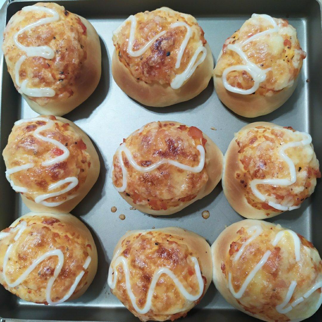 大宝爱吃的培根面包