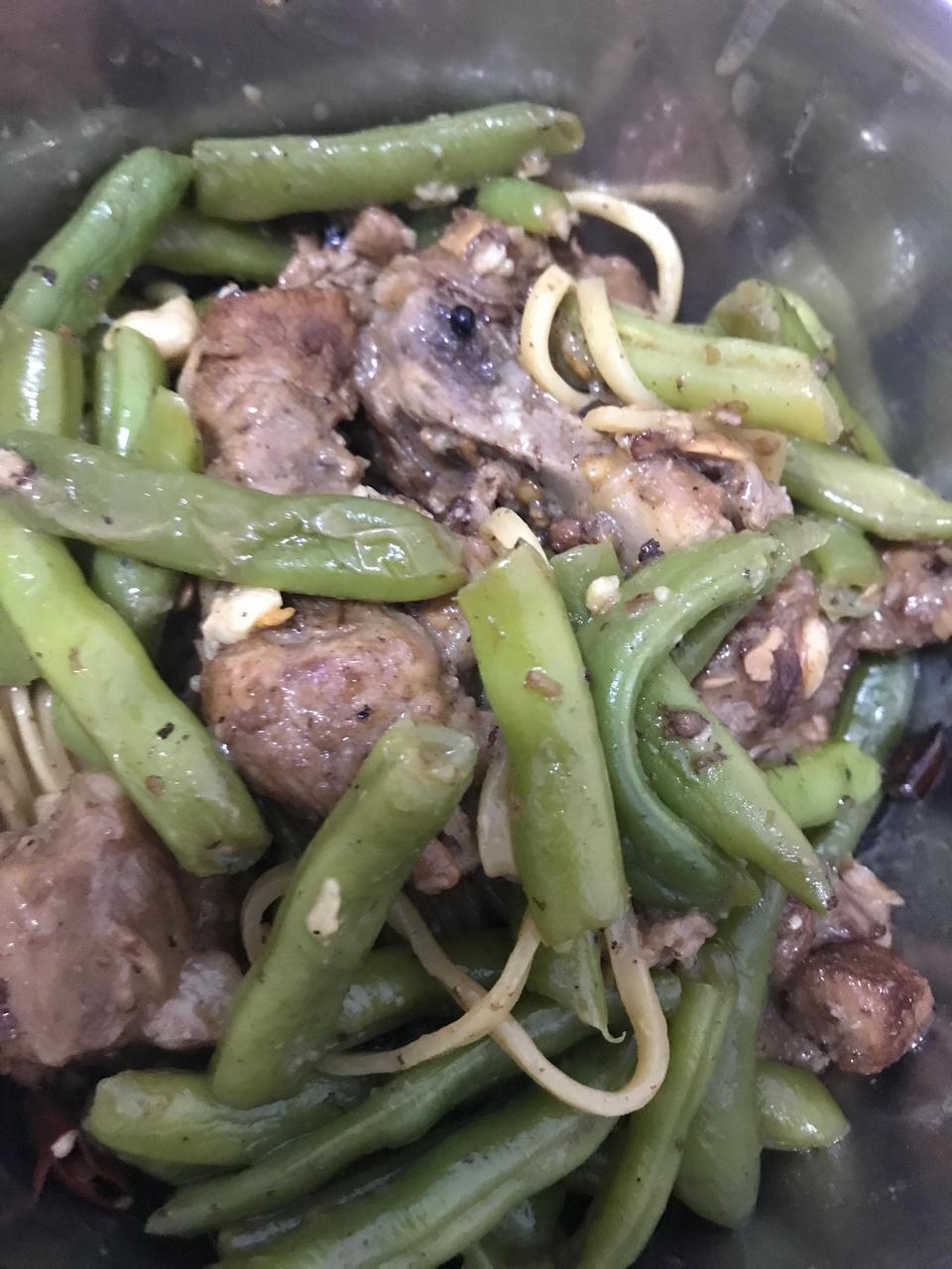 硬菜代表--排骨炖豆角土豆（豆角焖面胚子）