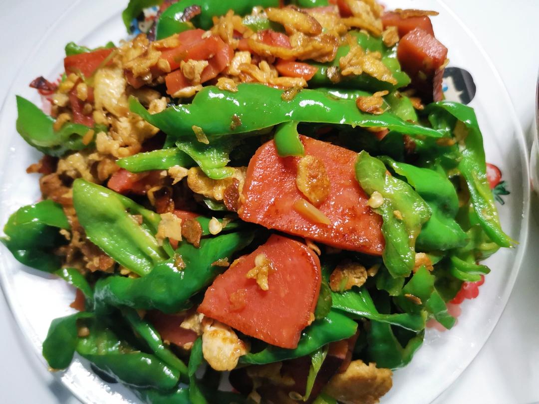 零失败🔥巨好吃又下饭的青椒火腿肠炒鸡蛋🔥