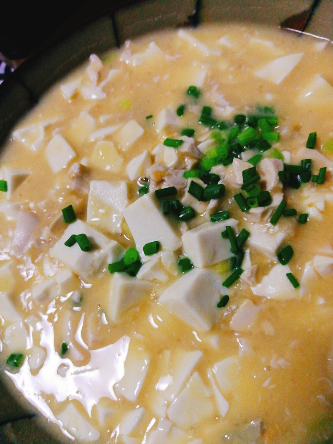 咸蛋烧豆腐～～孩子爱吃的下饭菜！