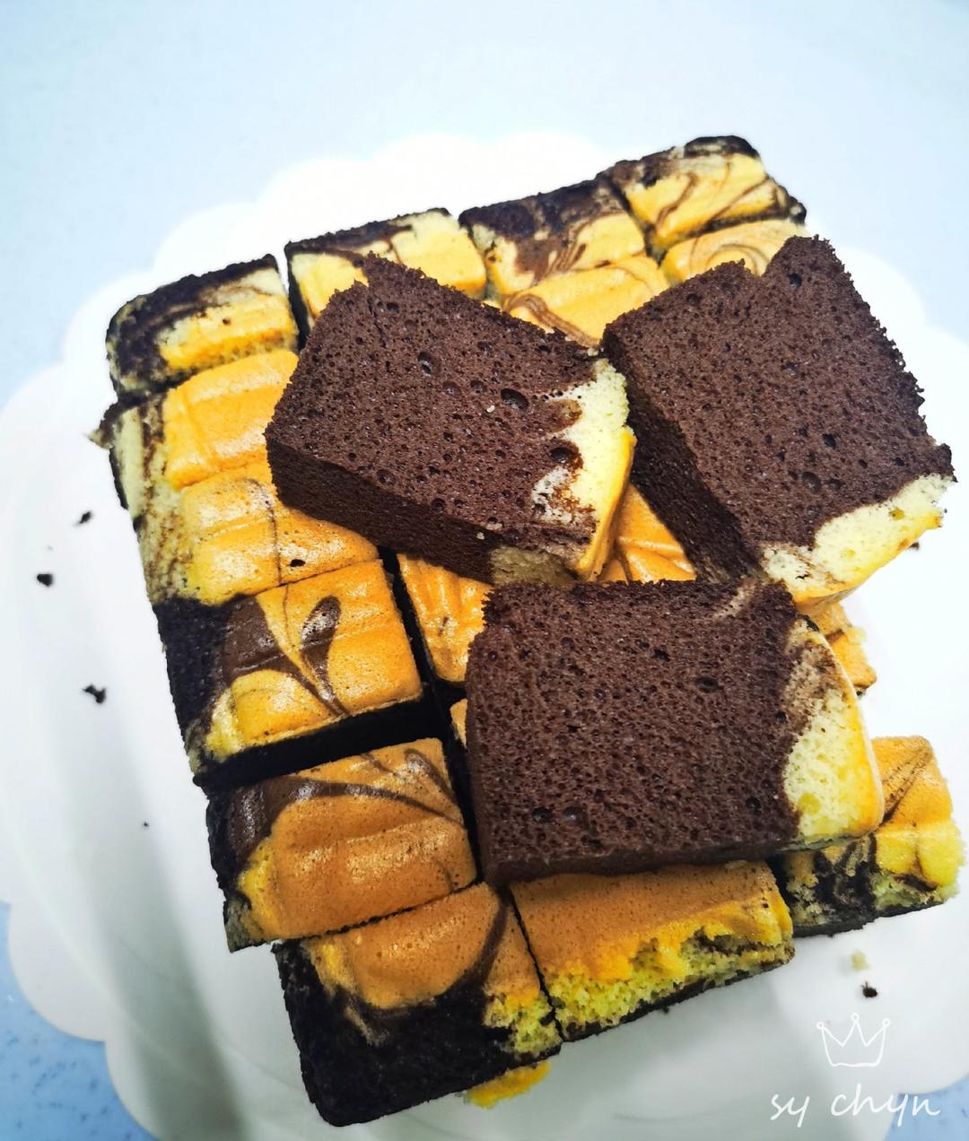 双色戚风蛋糕 P妞的食记