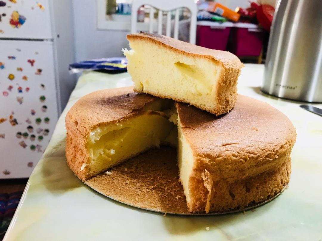 西瓜美子做的8寸戚风蛋糕(改良君之配方)#皮黑森林
