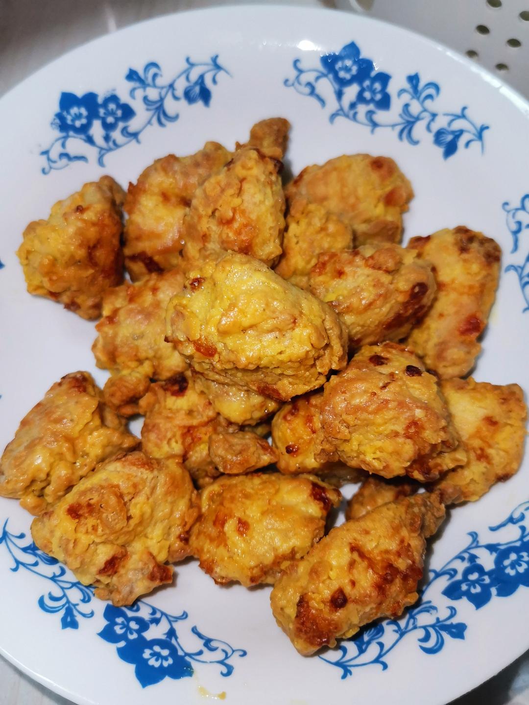 酥脆无比的盐酥鸡（空气炸锅鸡米花）